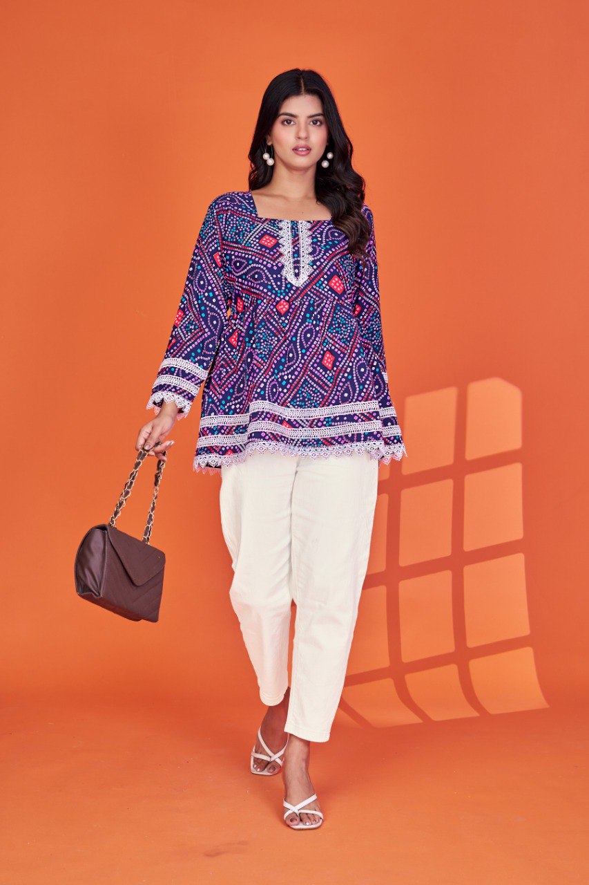 Digital Printed Delta Silk Tunic