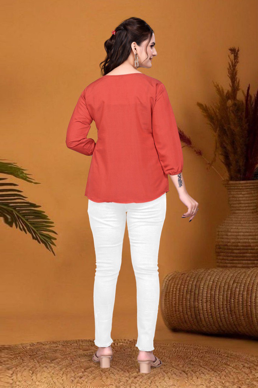 Casual Embroidered Women fancy Top