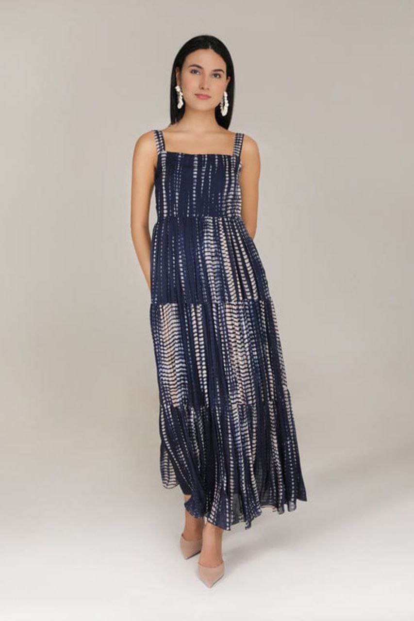 Fancy Georgette chain printed long dress