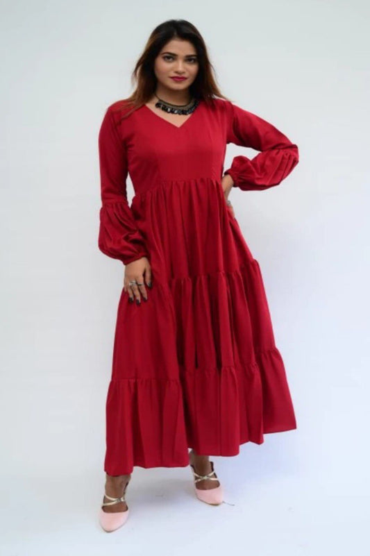 Fancy Delta silk flare dress