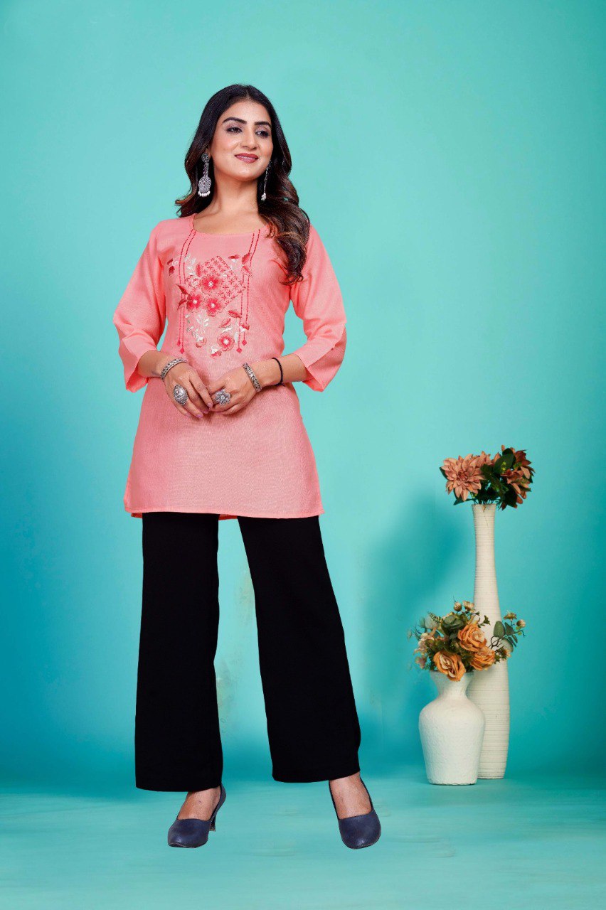 Casual cotton blend Tunic Top