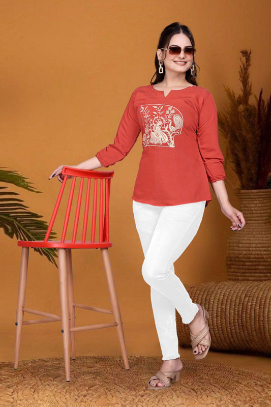 Casual Embroidered Women fancy Top