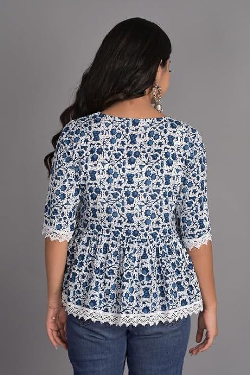 Woman fancy Cotton Printed top