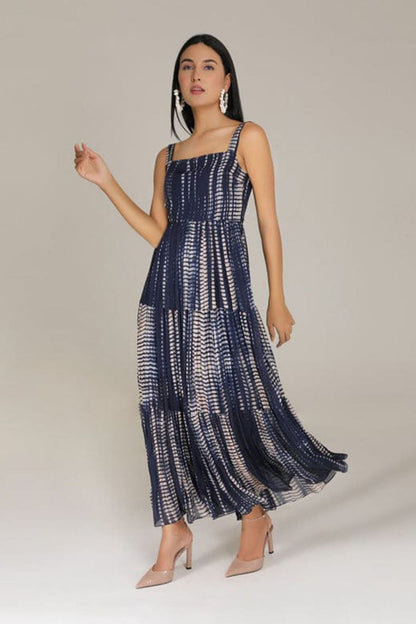 Fancy Georgette  chain printed long dress