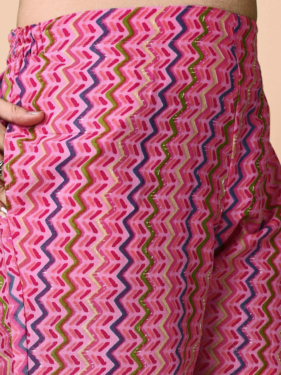 Woman Cotton digital  print kurti-pant- dupatta